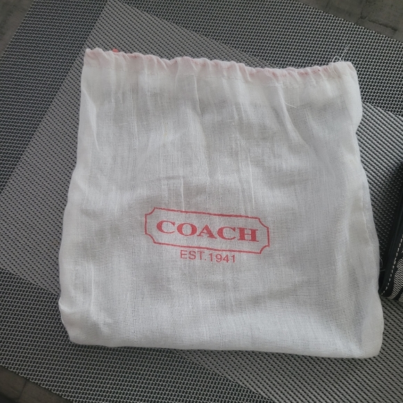 NWT FIRM Coach 1941 Black Canvas Wallet - Picture 6 of 8